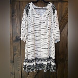 Knox Rose Boho Lagenlook Midi Dress